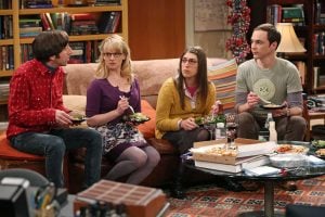 The CBS comedy show, “The Big Bang Theory,” uses a laugh track in its episodes. AP Photo/CBS, Michael Yarish 