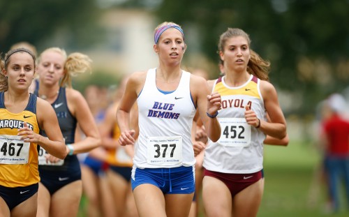 Junior Paige Skorseth placed with a team high 30th at the Catholic National Championships. (Photo courtesy of DEPAUL ATHLETICS)