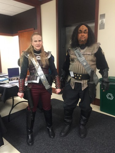 Two attendees came fully dressed as Klingons, a race from the 'Star Trek' franchise. (Gabriella Mikiewicz / The DePaulia)