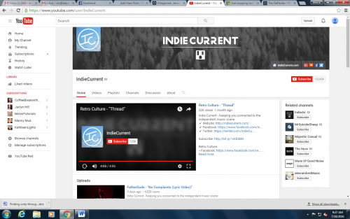 A part of the Indie music scene, IndieCurrent mixes multiple music styles to create a new sound. 