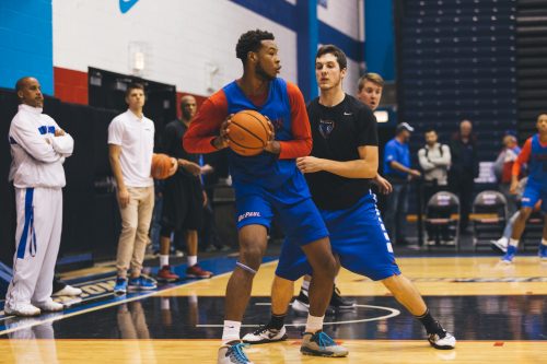 Junior college transfer Tre'Darius McCallum is one of six newcomers for men's basketball. (Josh Leff/The DePaulia)