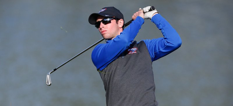 Sophomore Jonathan Goldstein shot a 3-over 75 to finish 18th at the CSU Cougar Classic. (Photo courtesy of DePaul Athletics)