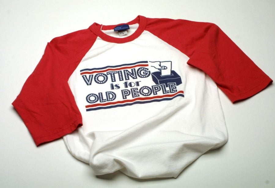Urban Outfitters is known for selling controversial clothing, including the Voting is for Old People shirt and Jesus socks (below). Susan Chalifoux | MCT Campus