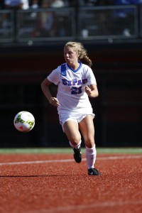 DePaul sophomore Abby Reed has eight goals in eight games. (Photo courtesy of DePaul Athletics)