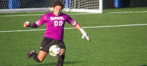 DePaul junior goalkeeper Alex Godinez won the Big East Goalkeeper of the Year award in 2013. (Grant Myatt / The DePaulia)