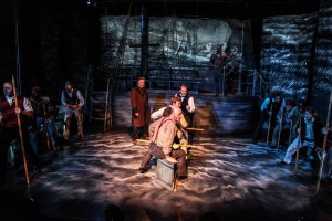 The cast of Shattered Globe Theatre’s Midwest premiere of "The Whaleship Essex" by founding ensemble member Joe Forbrich, directed by Lou Contey. (Photo courtesy of Emily Schwartz)