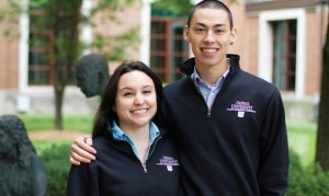 SGA President Matthew von Nida and Vice President Cristina Vera (pictured above) discussed their goals and iniatitives for the year while emphasizing the importance of student voice. "We want to be that student voice in any capacity that we can be," von Nida said. (Grant Myatt / The DePaulia)