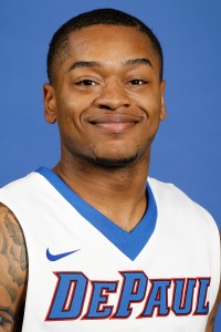 Aaron Simpson will join the DePaul depth chart as a guard this upcoming season, a position not particularly hurting for players. The transfer junior, however, expects to be part of the team that contributes off the bench. “I’m here to fill in, give them a couple of breathers, coming in to help the team,” he said. “But if I have an open shot, I’m going to knock it down.” DePaul head coach Oliver Purnell recruited Simpson for his natural scoring ability. Simpson committed to DePaul in March, a day after recruit and Washington D.C. guard Jon Davis backed away from a verbal commitment by reclassfying to the class of 2015.  “Aaron is obviously going to be a big threat for us offensively,” Purnell said. “He’s a natural scorer.”  For the first few weeks, he’s been working with his fellow guards as he adjusts to Division I basketball. “I’m working out with (Billy Garrett Jr.) and Durell (McDonald) since they’ve been here,” he said.  “I’m just trying to fill in with these guys to see how it is, how the Big East is, what to work on and what to look for.” Simpson also said he already has a familarity with Garrett from his days in high shcool. “Billy and I together is fantastic,” Simpson said. “We’ve got ball movement and are creating offense for our team. He knows my game and I know his. We’re just trying to evolve and get better every day.”  Simpson comes from Lincoln College, a junior college in Lincoln, Illinois where he averaged 20.2 points per game in his two seasons with the Lynx. He had originally signed with Illinois State coming out of high school but did not qualify academically. He averaged 26.2 points per game in high school at North Chicago, which led the state. He finished third in the voting for Illinois’ 2012 Mr. Basketball, behind Jabari Parker and Keith Carter.  From an in-game standpoint, Simpson looks to bring his prolific scoring ability, as well as some leadership and quickness to the team.  “I bring scoring, passing and quickness, which is a big deal here,” he said. “I’m bringing defense too and trying to be a leader.” Simpson also compared his game to former Connecticut standout Kemba Walker, explaining how he is “a small guy who can still fill it up.” “I’m also here to keep the defense honest with my shooting abilities,” he said.  But Simpson is still in the process of learning the offense. While he found his teammates in Saturday’s Black-Blue scrimmage, Purnell said that Simpson still needs to master the playbook.  “I thought his ball movement was OK,” Purnell said. “He was doing that more off of natural ability, which is good because that’s why you recruit a guy.” Regarding the upcoming season, Simpson said the team is preaching defense in the practices leading up to the Nov. 6 exhibition opener against Lewis.   “We’re looking real good right now,” he said. “We have a good team, but if we can’t get stops we won’t win.” (Photo courtesy of DePaul Athletics)