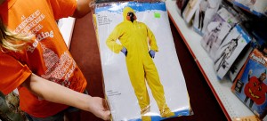 Ebola costumes are in stock in many costume stores around the country for this Halloween season. (Olivier Douliery | Tribune News Service)