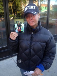 Heidi and Ronnie are homeless people who live on the streets of Chicago together.  Photo via Kate Kownacki.