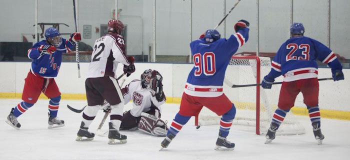 DePaul’s hockey club is focused on rebuilding this season, going 0-6 in their first six games of the season. (Photo courtesy of DePaul Hockey Club)