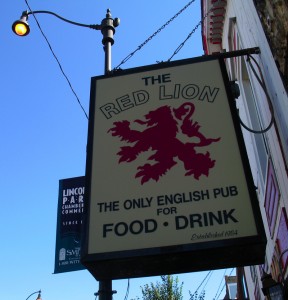 The Red Lion Pub located on Lincoln Avenue opened in Lincoln Park in 1984. (Photo courtesy of Mark Heiden)