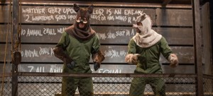 Blake Montgomery and Sean Parris in Steppenwolf Theatre for Young Adult’s adaptation of George Orwell’s “Animal Farm.” (Photo courtesy of Michael Brosilow | Steppenwolf Theatre)