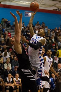 Junior guard Aaron Simpson. (Grant Myatt / TheDepaulia)