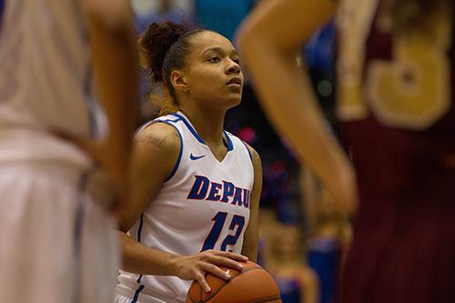 Senior guard Brittany Hrynko. (Grant Myatt / The DePaulia)