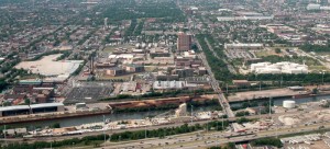 Cook County Jail pictured from above. Accoridng to Cook County Sheriff Tom Dart, the level of mental illness in the prison population ranges from 25 percent to 35 percent. (Photo courtesy of David Wilson)