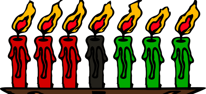 Illustration of a Kwanzaa candles known as Kinara. (Wikimedia Commons)