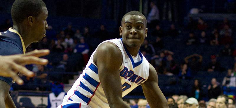 Former DePaul guard Edwind McGhee remains with the team as a graduate assistant. (DePaulia File)