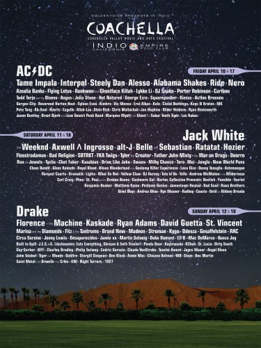 Coachella's lineup hints at what music fans can expect at other festivals this summer. (Photo courtesy of COACHELLA VALLEY MUSIC AND ARTS FESTIVAL)