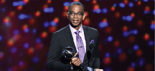 ESPN Broadcaster Stuart Scott died after several battles with cancer on Jan. 4. In July, he earned the Jimmy V award for courage and perservance at the ESPY’s, ESPN’s annual award show. (John Shearer | AP)