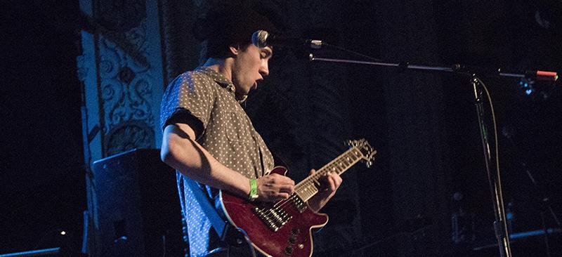 DePaul senior Joey Cantacessi performs at Metro with his groovy, five piece band, Marmaletta. Many of his bandmates also attend DePaul. (Kirsten Onsgard / The DePaulia)