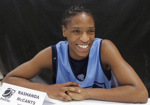 Two former University of North Carolina athletes, Rashanda McCants (above) and Devon Ramsay, have filed a lawsuit against the school and the NCAA regarding their college education. (Donna McWilliam | AP)