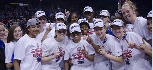 DePaul will attempt to defend their 2014 Big East tournament title March 7-10 at the Allstate Arena. (DePaulia File)