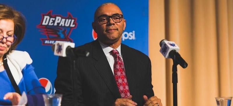 New DePaul mens basketball head coach Dave Leito is confident he can bring the program back to success. (Josh Leff/The DePaulia)