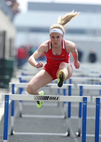 Senior track athlete Ashley Holden finished her last race as a DePaul student at the Big East Championships, now she reflects on her career.  (Photo courtesy of DePaul Athletics)