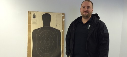Christopher Gerke, on the other hand, is the owner and firearms instructor at Streeterville Tactical, where he teaches people how to use firearms. (Teresa Garcia Alonso / The DePaulia)
