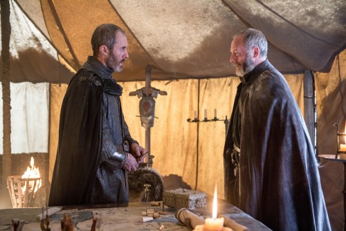 Stannis grapples with the fact that his army is slowly dying from the cold on the way to Winterfell. (Photo courtesy of HBO)