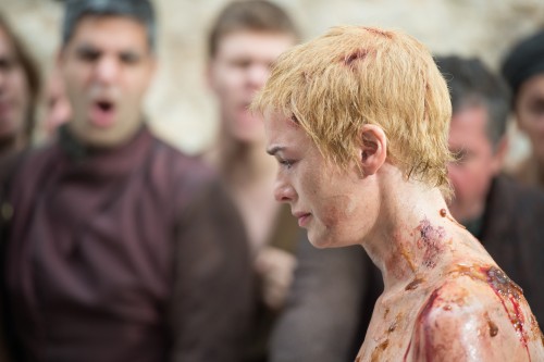 Cersei is stripped and paraded across King's Landing. (Photo courtesy of HBO)