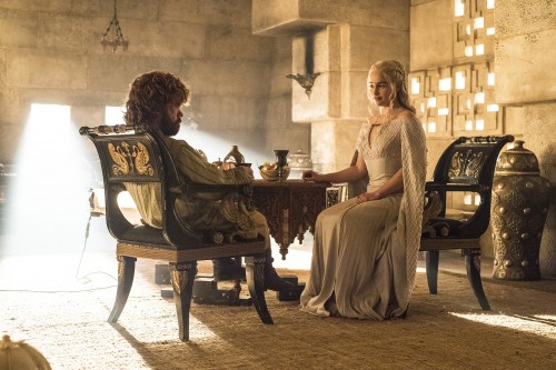 Tyrian and Dany finally meet, and Tyrian agrees to act as her adviser. (Photo courtesy of HBO)