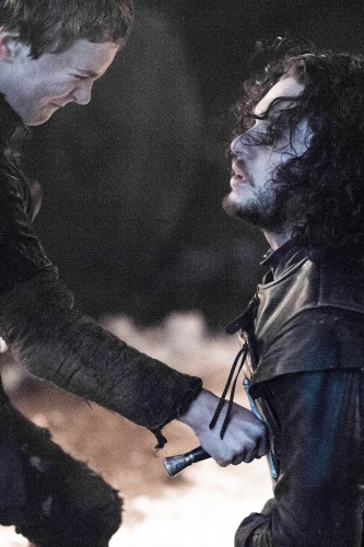 Olli delivers the final blow to Jon Snow after members of the Night's Watch betray him. (Photo courtesy of HBO)