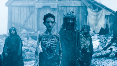 White Walkers invade the Wildling outpost, mercilessly killing those who remained in the village. (Photo courtesy of HBO)