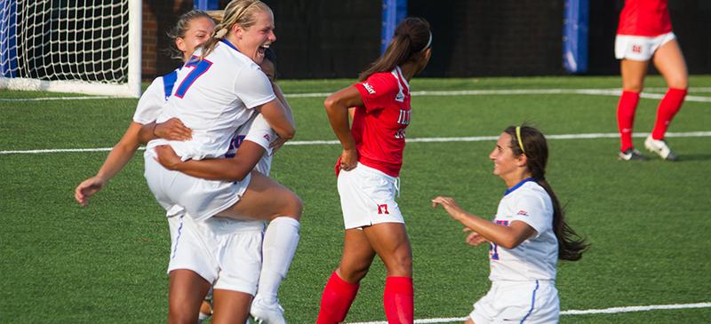 DePaul womens soccer routs Eastern Michigan, St. Francis