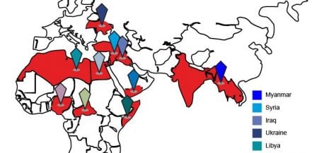 Wars throughout the world contribute to refugee crisis