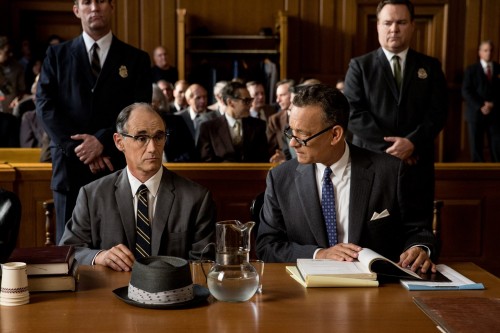 In “Bridge of Spies,” Steven Spielberg’s most recent film, Tom Hanks (right) plays James Donovan, an American lawyer who negotiated the exchange of the captured American pilot, Francis Gary Powers during the Cold War. (Photo courtesy of 20th Century Fox.)