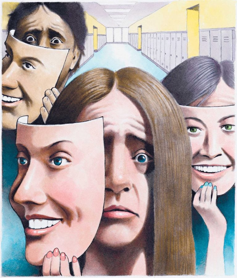 300 dpi Doug Griswold illustration of  stressed teenagers with happy-face masks; designed to accompany a story about rising levels of depression and phobias in high school students. (Bay Area News Group/MCT)

BC-HEALTH-FAM-STUDENT-DEPRESSION:SJ, San Jose Mercury News by Sharon Noguchi