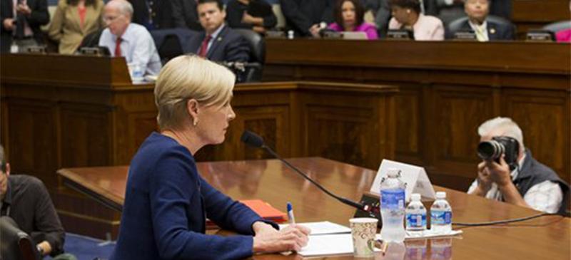 Planned Parenthood Federation of America President Cecile Richards testifies on Capitol Hill in Washington, Tuesday, Sept. 29, 2015, before the House Oversight and Government Reform Committee hearing on Planned Parenthoods Taxpayer Funding.  (AP Photo/Jacquelyn Martin)