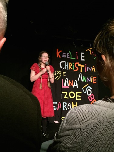 Jessie Cave at the Soho Theatre in London on Oct. 15. Cave, mostly known for her role as Lavender Brown in the “Harry Potter” series, also regularly performs stand-up comedy in London. (Photo by Carolyn Duff | The DePaulia.)