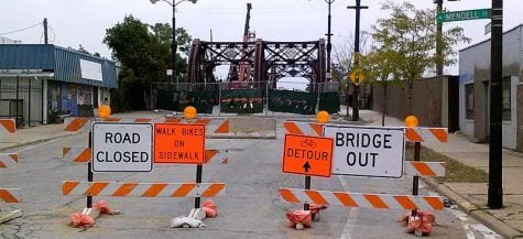 Cortland Bridge construction irks drivers, no bother for bikers