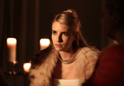 Emma Roberts in the "Beware Of Young Girls" episode of SCREAM QUEENS airing Tuesday, Nov. 3 (9:00-10:00 PM ET/PT) on FOX. ©2015 Fox Broadcasting Co. (Photo by Patti Perret |FOX).