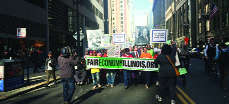 DePaul students join Moral Monday protests