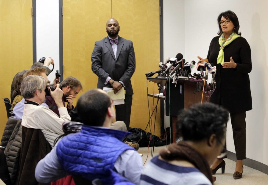 Sharon Fairley, acting head of the Independent Police Review Authority, speaks at a news conference, Monday, Jan. 4, 2016, in Chicago. The head of a city watchdog that investigates Chicago police shootings pledged greater transparency as the agency does its work, while at the time Monday a federal judge blasted the citys legal arm for trying to conceal evidence in one police shooting. (Photo courtesy of Teresa Crawford | ASSOCIATED PRESS)