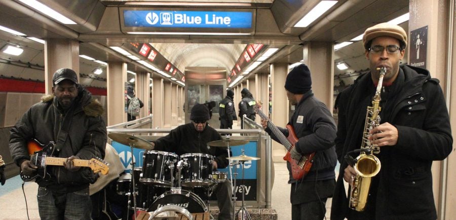 Musicians in ‘L’ stations brighten commutes for passengers