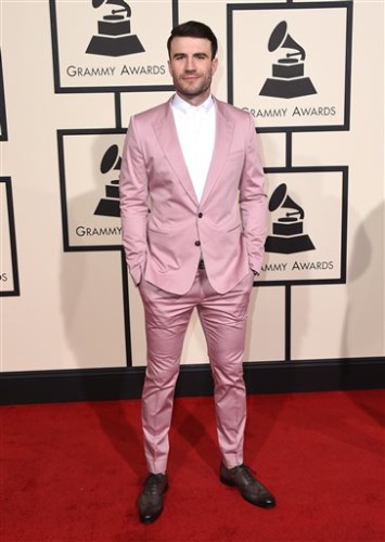 Sam Hunt arrives at the 58th annual Grammy Awards at the Staples Center on Monday, Feb. 15, 2016, in Los Angeles. (Photo by Jordan Strauss/Invision/AP)