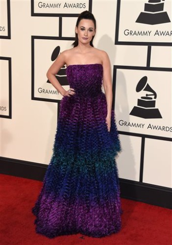 Kacey Musgraves arrives at the 58th annual Grammy Awards at the Staples Center on Monday, Feb. 15, 2016, in Los Angeles. (Photo by Jordan Strauss/Invision/AP)