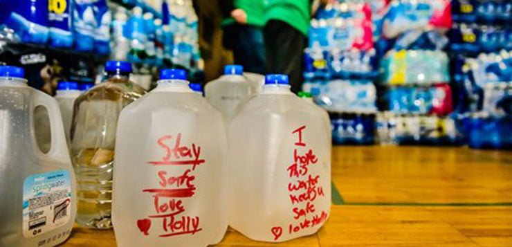 DePaul flexes for Flint, matches donations
