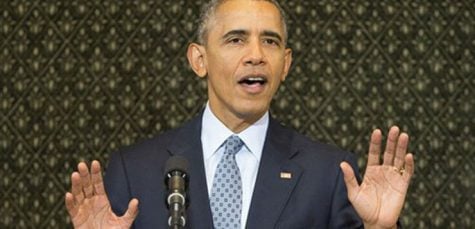 At height of popularity, Obama steps away